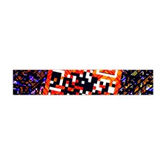 Root Humanity Bar And Qr Code In Flash Orange And Purple Flano Scarf (mini) by WetdryvacsLair