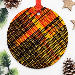 Root Humanity Orange Yellow And Black Ornament (round) by WetdryvacsLair