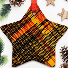 Root Humanity Orange Yellow And Black Ornament (star) by WetdryvacsLair