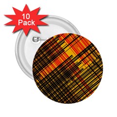 Root Humanity Orange Yellow And Black 2 25  Buttons (10 Pack)  by WetdryvacsLair