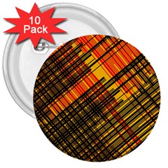 Root Humanity Orange Yellow And Black 3  Buttons (10 Pack)  by WetdryvacsLair