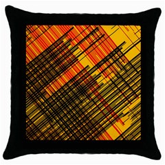 Root Humanity Orange Yellow And Black Throw Pillow Case (black) by WetdryvacsLair