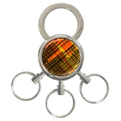 Root Humanity Orange Yellow And Black 3-ring Key Chain by WetdryvacsLair