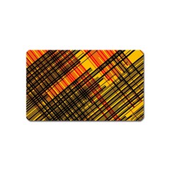 Root Humanity Orange Yellow And Black Magnet (name Card) by WetdryvacsLair