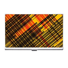 Root Humanity Orange Yellow And Black Business Card Holder by WetdryvacsLair