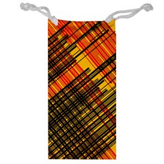 Root Humanity Orange Yellow And Black Jewelry Bag by WetdryvacsLair