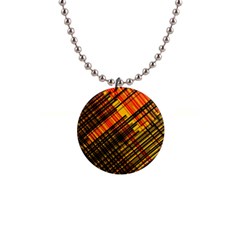 Root Humanity Orange Yellow And Black 1  Button Necklace by WetdryvacsLair