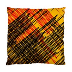 Root Humanity Orange Yellow And Black Standard Cushion Case (one Side) by WetdryvacsLair