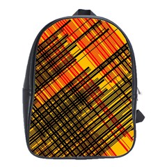 Root Humanity Orange Yellow And Black School Bag (large) by WetdryvacsLair