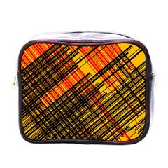 Root Humanity Orange Yellow And Black Mini Toiletries Bag (one Side) by WetdryvacsLair