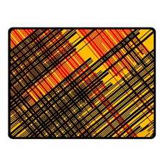 Root Humanity Orange Yellow And Black Fleece Blanket (small) by WetdryvacsLair