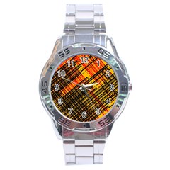 Root Humanity Orange Yellow And Black Stainless Steel Analogue Watch by WetdryvacsLair