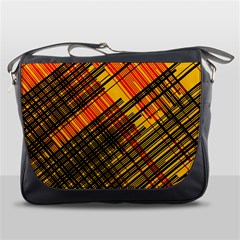 Root Humanity Orange Yellow And Black Messenger Bag by WetdryvacsLair