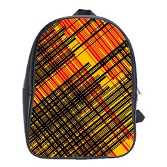 Root Humanity Orange Yellow And Black School Bag (xl) by WetdryvacsLair