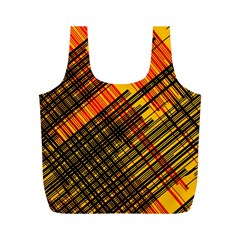 Root Humanity Orange Yellow And Black Full Print Recycle Bag (m) by WetdryvacsLair