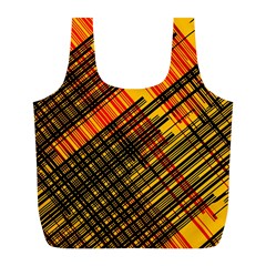 Root Humanity Orange Yellow And Black Full Print Recycle Bag (l) by WetdryvacsLair