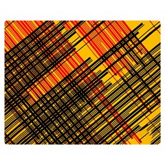 Root Humanity Orange Yellow And Black Double Sided Flano Blanket (medium)  by WetdryvacsLair