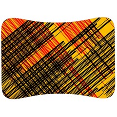 Root Humanity Orange Yellow And Black Velour Seat Head Rest Cushion by WetdryvacsLair