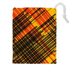 Root Humanity Orange Yellow And Black Drawstring Pouch (5xl) by WetdryvacsLair