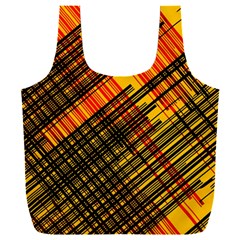 Root Humanity Orange Yellow And Black Full Print Recycle Bag (xxl) by WetdryvacsLair