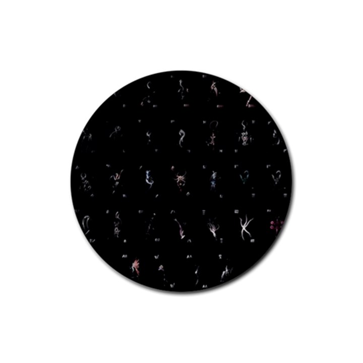 Sequence Card Collection Rubber Round Coaster (4 pack) 