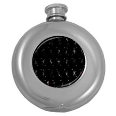 Sequence Card Collection Round Hip Flask (5 Oz) by WetdryvacsLair