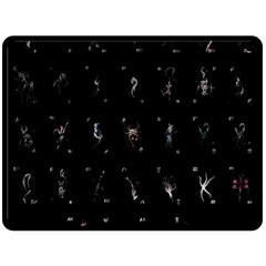 Sequence Card Collection Double Sided Fleece Blanket (large)  by WetdryvacsLair