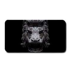 Creepy Lion Head Sculpture Artwork 2 Medium Bar Mats