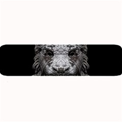 Creepy Lion Head Sculpture Artwork 2 Large Bar Mats