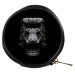 Creepy Lion Head Sculpture Artwork 2 Mini Makeup Bag Front