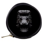 Creepy Lion Head Sculpture Artwork 2 Mini Makeup Bag Back