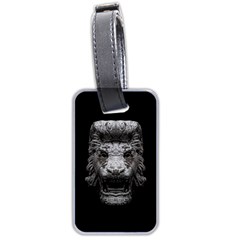 Creepy Lion Head Sculpture Artwork 2 Luggage Tag (two Sides) by dflcprintsclothing