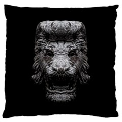 Creepy Lion Head Sculpture Artwork 2 Large Cushion Case (One Side)