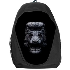 Creepy Lion Head Sculpture Artwork 2 Backpack Bag