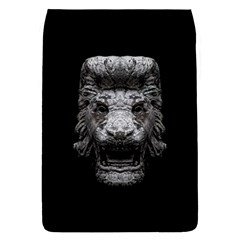 Creepy Lion Head Sculpture Artwork 2 Removable Flap Cover (L)