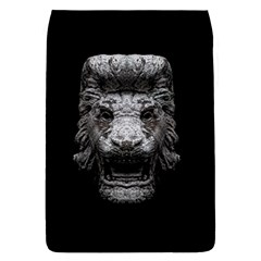 Creepy Lion Head Sculpture Artwork 2 Removable Flap Cover (s) by dflcprintsclothing