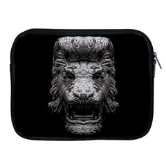 Creepy Lion Head Sculpture Artwork 2 Apple iPad 2/3/4 Zipper Cases