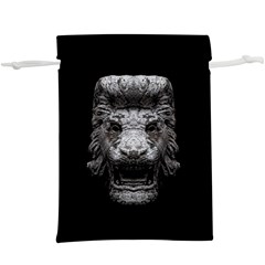 Creepy Lion Head Sculpture Artwork 2  Lightweight Drawstring Pouch (XL)