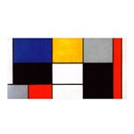 Composition A By Piet Mondrian Satin Wrap Front