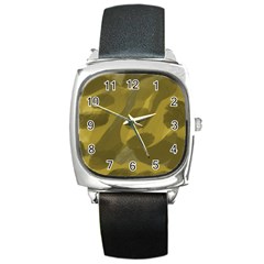 Olives Square Metal Watch