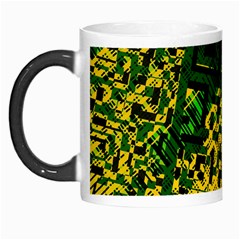 Root Humanity Bar And Qr Code Green And Yellow Doom Morph Mugs by WetdryvacsLair