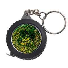 Root Humanity Bar And Qr Code Green And Yellow Doom Measuring Tape by WetdryvacsLair