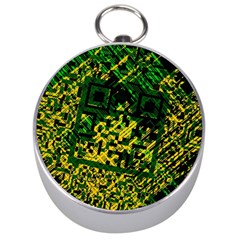 Root Humanity Bar And Qr Code Green And Yellow Doom Silver Compasses by WetdryvacsLair