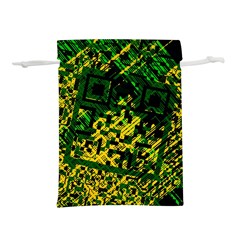 Root Humanity Bar And Qr Code Green And Yellow Doom Lightweight Drawstring Pouch (m) by WetdryvacsLair