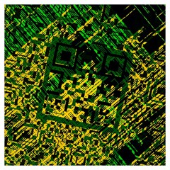 Root Humanity Bar And Qr Code Green And Yellow Doom Lightweight Scarf  by WetdryvacsLair