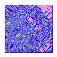 Root Humanity Barcode Purple Pink And Galuboi Tile Coaster by WetdryvacsLair