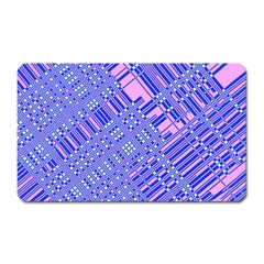 Root Humanity Barcode Purple Pink And Galuboi Magnet (rectangular) by WetdryvacsLair