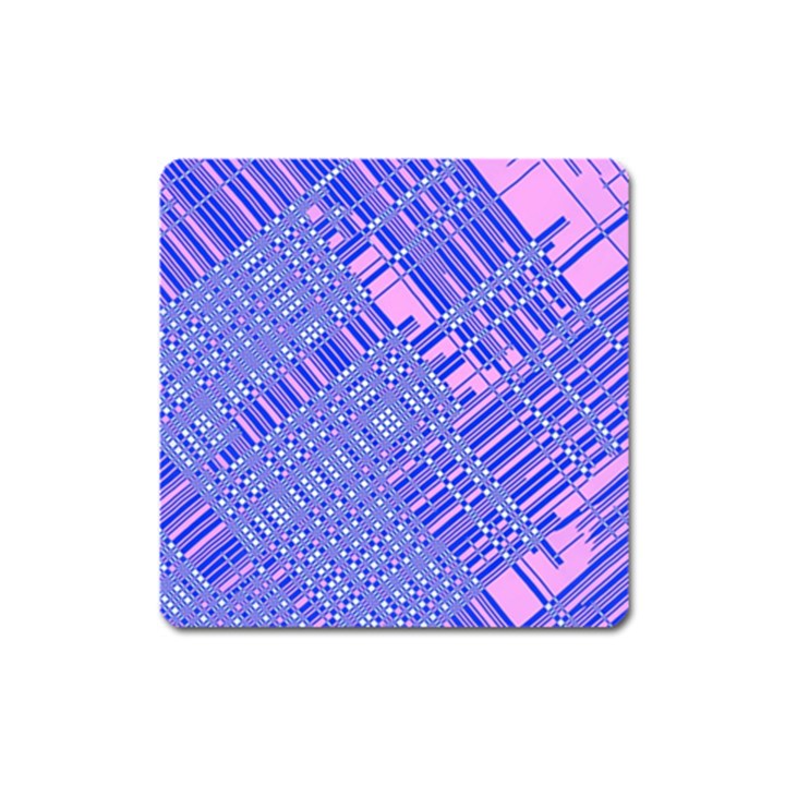 Root Humanity Barcode Purple Pink and Galuboi Square Magnet