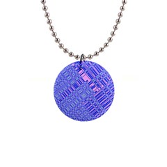 Root Humanity Barcode Purple Pink And Galuboi 1  Button Necklace by WetdryvacsLair