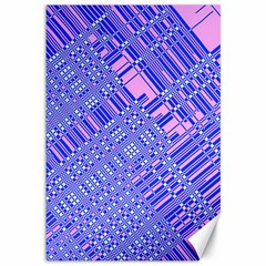 Root Humanity Barcode Purple Pink And Galuboi Canvas 12  X 18  by WetdryvacsLair